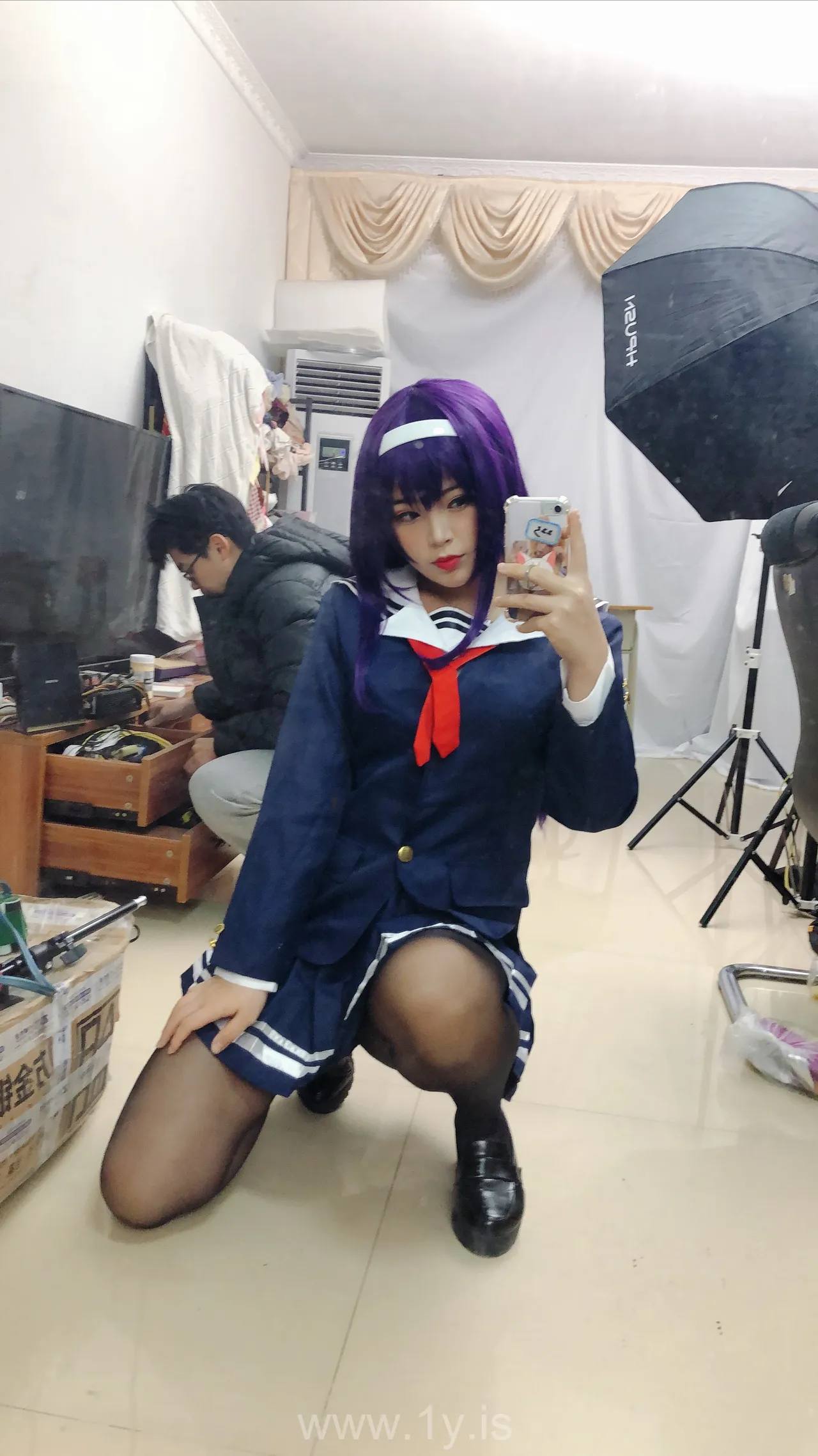 Coser@白烨 NO.020 学姐校服自拍